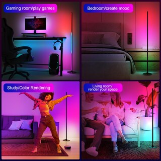 Foto 6 | Foto 6 | Lámpara De Pie Led Lanmonlily  Smart Rgbicw  Compatible Con Alexa - Venta Internacional.