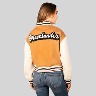Foto 4 | Foto 4 | Chamarra Varsity Para Mujer Con Bolsillos Greenlander Beige