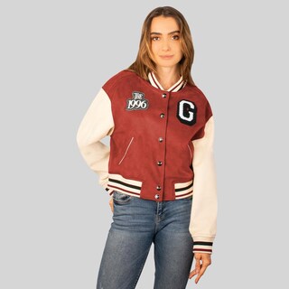 Foto 1 | Foto 1 | Chamarra Varsity Para Mujer Con Bolsillos Greenlander Rojo
