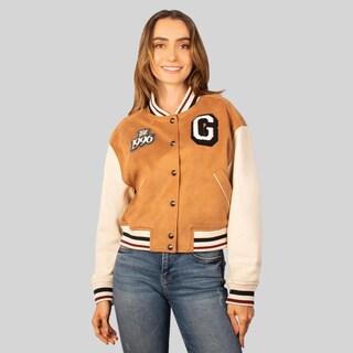 Foto 1 | Foto 1 | Chamarra Varsity Para Mujer Con Bolsillos Greenlander Beige