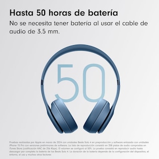 Foto 6 | Foto 6 | Auriculares Supraaurales Inalámbricos Beats Azul Pizarra