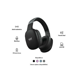 Foto 3 | Foto 3 | Audífonos Inalámbricos Stf Gris Con Micrófono Y Conexión 5.0 Modelo 2025