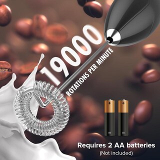 Foto 7 | Foto 7 | Espumador De Leche Powerlix Negro Duradero Con Batidor De Acero Inoxidable Y Soporte Incluido