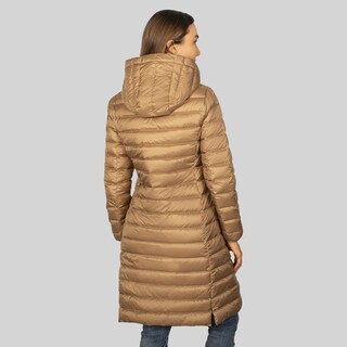 Foto 6 | Foto 6 | Chamarra Larga Capitonada Para Mujer Con Capucha Greenlander Marron Claro