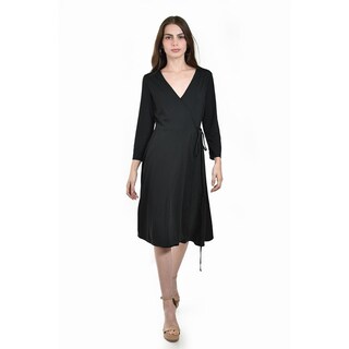 Foto 1 | Foto 1 | Vestido Envolvente Roman Fashion /juvenil  6259 (negro) Negro