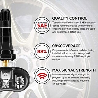Foto 8 | Foto 8 | Sensor De Neumáticos Tpms Autel Maxitpms Mx Negro Universal De Goma 315/433mhz Pack De 10 Piezas Pro
