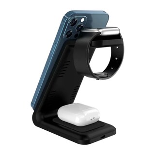 Foto 1 | Foto 1 | Acteck Cargador Inalámbrico 3 En 1  15w  Usb-c Negro