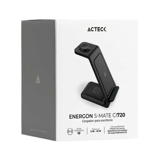 Foto 3 | Foto 3 | Acteck Cargador Inalámbrico 3 En 1  15w  Usb-c Negro