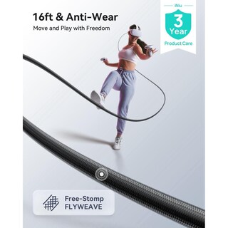 Foto 4 | Foto 4 | Cable De Enlace Iniu Negro Compatible Con Meta Oculus Quest 2 Y Pico Con Usb 3.0 Para Juegos Vr De P