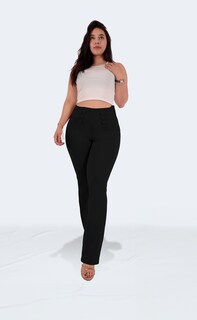Foto 3 | Foto 3 | Pantalón De Vestir Negro Sea Brazil Para Mujer