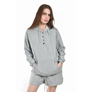 Foto 1 | Foto 1 | Conjunto Sudadera Con Shorts Roman Fashion /juvenil  5290 (gris) Gris