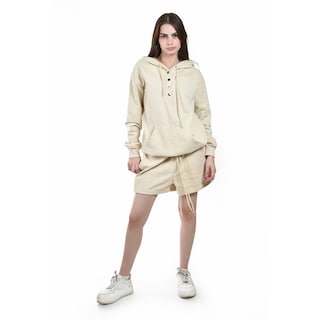 Foto 4 | Foto 4 | Conjunto Sudadera Con Shorts Roman Fashion /juvenil  5290 (beige) Beige