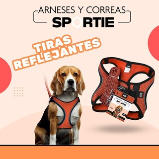Foto 2 | Foto 2 | Set Arnés Y Correa Sportie Fancy Pets Naranja Para Perro Tamaño Intermedio