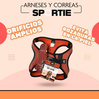 Foto 3 | Foto 3 | Set Arnés Y Correa Sportie Fancy Pets Naranja Para Perro Tamaño Intermedio