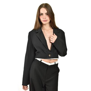 Foto 4 | Foto 4 | Traje Sastre Cropped Roman Fashion /juvenil 07377 (negro) Negro