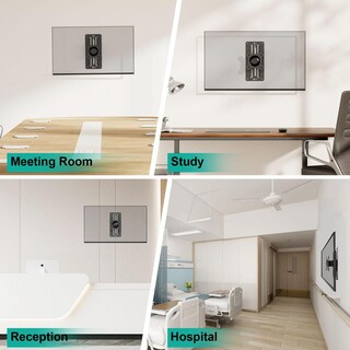 Foto 3 | Foto 3 | Soporte De Monitor Wali Negro Ajustable Para Pared Para Pantallas De 17 A 32 Pulgadas Y Hasta 8 Kg