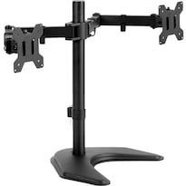 Soporte Para Monitor Lcd Doble Vivo Negro De Alta Resistencia Con Brazos Ajustables Para 2 Pantallas