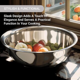 Foto 2 | Foto 2 | Tazón Para Mezclar American Metalcraft Acero Inoxidable Plata 16 Pulgadas 13 Cuartos De Galón