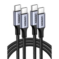 Cable Usb Tipo C A C Ugreen 100w Negro 2m Carga Rápida Para Macbook  Ipad  Iphone  Galaxy Y Huawei