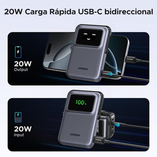 Foto 5 | Foto 5 | Batería Portátil Ugreen Uno 15w Magsafe Con Carga Rápida Y Soporte