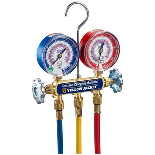 Foto 1 | Foto 1 | Colector De 2 Válvulas Yellow Jacket Serie 41 A2l Amarillo Con Calibradores De 3-1/8 Pulgadas