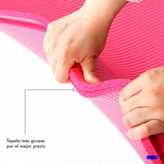 Foto 3 | Foto 3 | Tapete  Belug Yoga Pilates Fitness Ejercicio Portátil 10mm Grosor Rosa