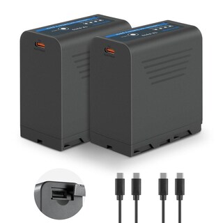 Foto 1 | Foto 1 | Baterías Recargables Neewer Np-f970 7800mah En Negro Con Carga Rápida Tipo C Para Videocámaras Y Mon