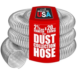 Foto 1 | Foto 1 | Manguera De Recogida De Polvo Pvc Transparente 2 1/2 X 20 Pies Para Colectores De Polvo