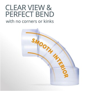 Foto 6 | Foto 6 | Codo De 90 Grados Powertec Transparente Para Tubos Y Manguera De Recogida De Polvo De 4 Pulgadas