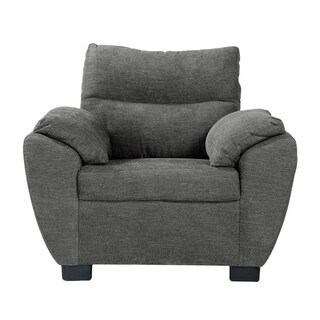 Foto 4 | Foto 4 | Sala Dicasa Venecia Color Gris Oscuro 3 Piezas (sofá  Love Y Sillón)