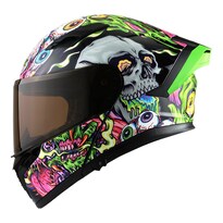 Casco Roda Force Evo Negro Monster Mash Abatible Mica Humo Svs Negro