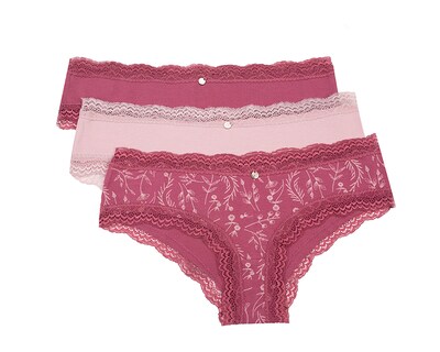 Foto 1 | Foto 1 | Panty Paqx3  Lilipink  Algodón Encaje  Tipo Hipster