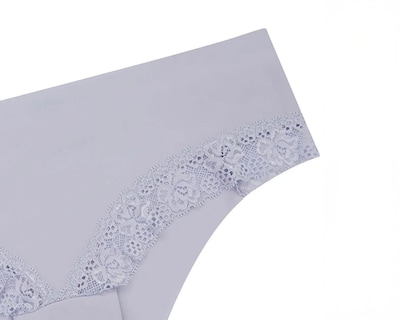 Foto 6 | Foto 6 | Panty Paqx3  Lilipink  Hipster Invisible Con Encaje  Ivory+purple+print  Tiro Alto.