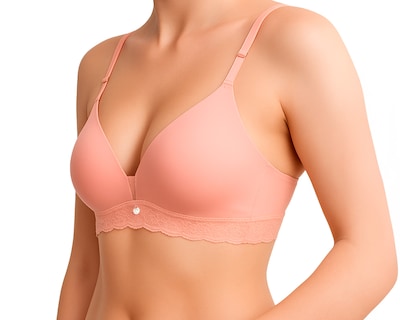 Foto 2 | Foto 2 | Brasier Paqx2 Lilipink Triangular En Microfibra Coral+print Sin Aros.