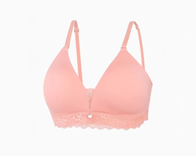 Foto 3 | Foto 3 | Brasier Paqx2 Lilipink Triangular En Microfibra Coral+print Sin Aros.