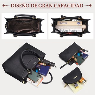 Foto 4 | Foto 4 | ''set 4 Bolsas Mujer Bandolera Para Dama Crossbody Tote Hombro Negra ''