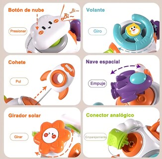 Foto 4 | Foto 4 | Juego Didáctico Xtellar Infantil 6 En 1  Juguetes Educativos Interactivos