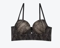 Brasier Individual Lilipink Strapless En Encaje Black Copa B.