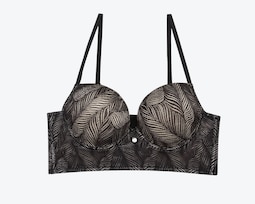 Brasier Individual Lilipink Strapless En Encaje Black Copa B.