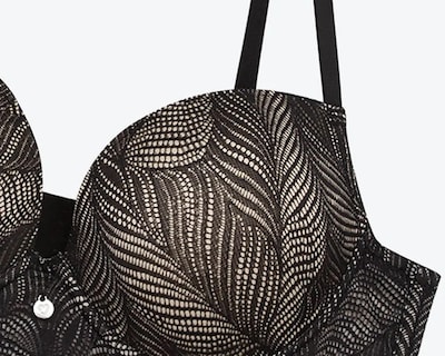 Foto 4 | Foto 4 | Brasier Individual Lilipink Strapless En Encaje Black Copa B.