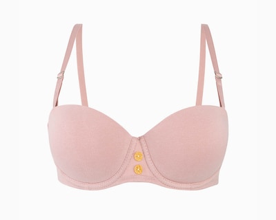 Foto 3 | Foto 3 | Brasier Paqx2 Lilipink Tipo Strapless En Algodón Grye M+coral Copa Tipo B