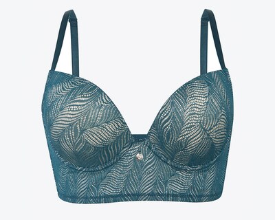 Foto 1 | Foto 1 | Brasier Individual  Lilipink  Encaje Copa B  Green  Cobertura 3/4