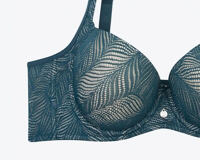 Foto 3 | Foto 3 | Brasier Individual  Lilipink  Encaje Copa B  Green  Cobertura 3/4