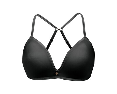 Foto 3 | Foto 3 | Brasier Paqx2  Lilipink  Triangular En Microfibra  Black+print  Silueta Circula Y Coba B