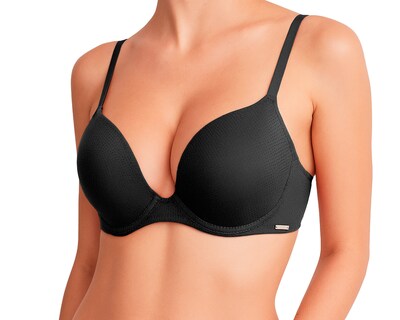 Foto 2 | Foto 2 | Brasier Paqx2  Lilipink  Microfibra Con Refuerzo En Algodon  Black + Nude  Cobertura 3/4