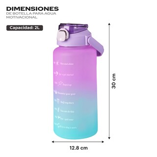 Foto 6 | Foto 6 | Set De 2 Botellas Motivacionales Lo Necesito Con Frases Inspiradoras Y Asa Soporte Para Celular 2 Piezas