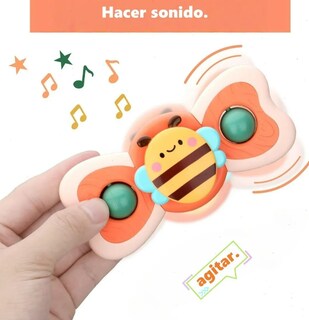 Foto 3 | Foto 3 | 3 Piezas De Juguetes Xtellar Sensoriales Giratorios Con Ventosas Col Colores.