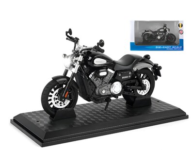 Foto 1 | Foto 1 | Moto Xtellar De Escala Carros Coleccion Juguete Benda Chinchilla 300 Con Luz Y Sonido Base Negro 1:12