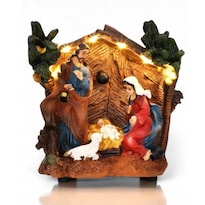 Figura Decorativa Navideña De Cm-top Pesebre Con Luces