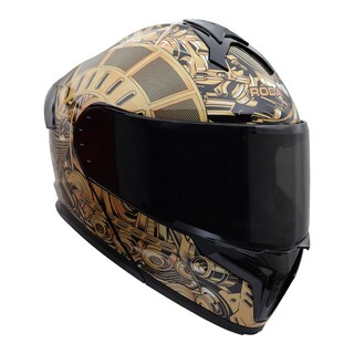 Foto 3 | Foto 3 | Casco Roda Force Oro Engine Abatible Mica Humo Svs Dorado